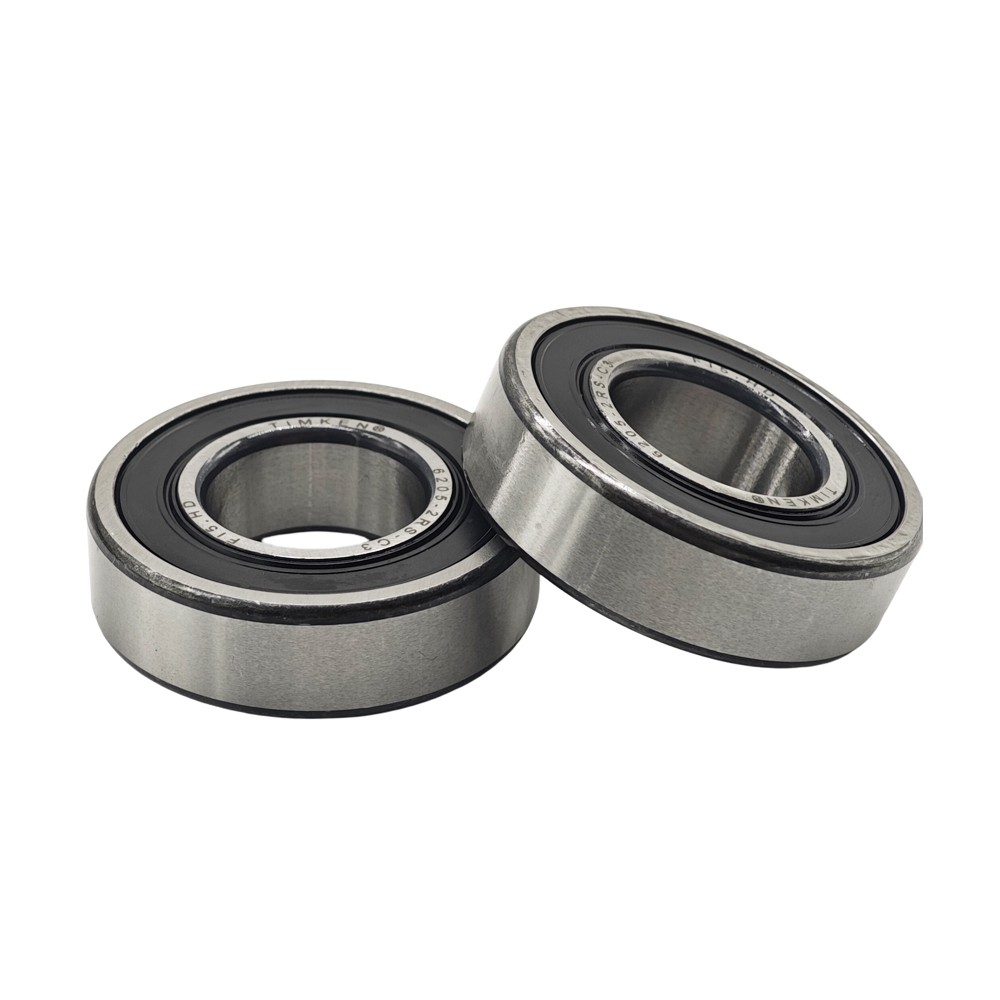 2 PACK Double Rubber Seal Bearings 6205RS Fit For TIMKEN 6205-2RS C3 25X52X15MM