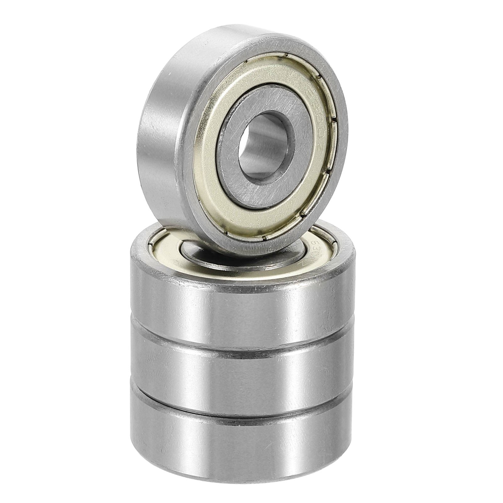 4 Pack 10 x 35 x 11mm 6300ZZ Deep Groove Ball Bearings, ABEC5