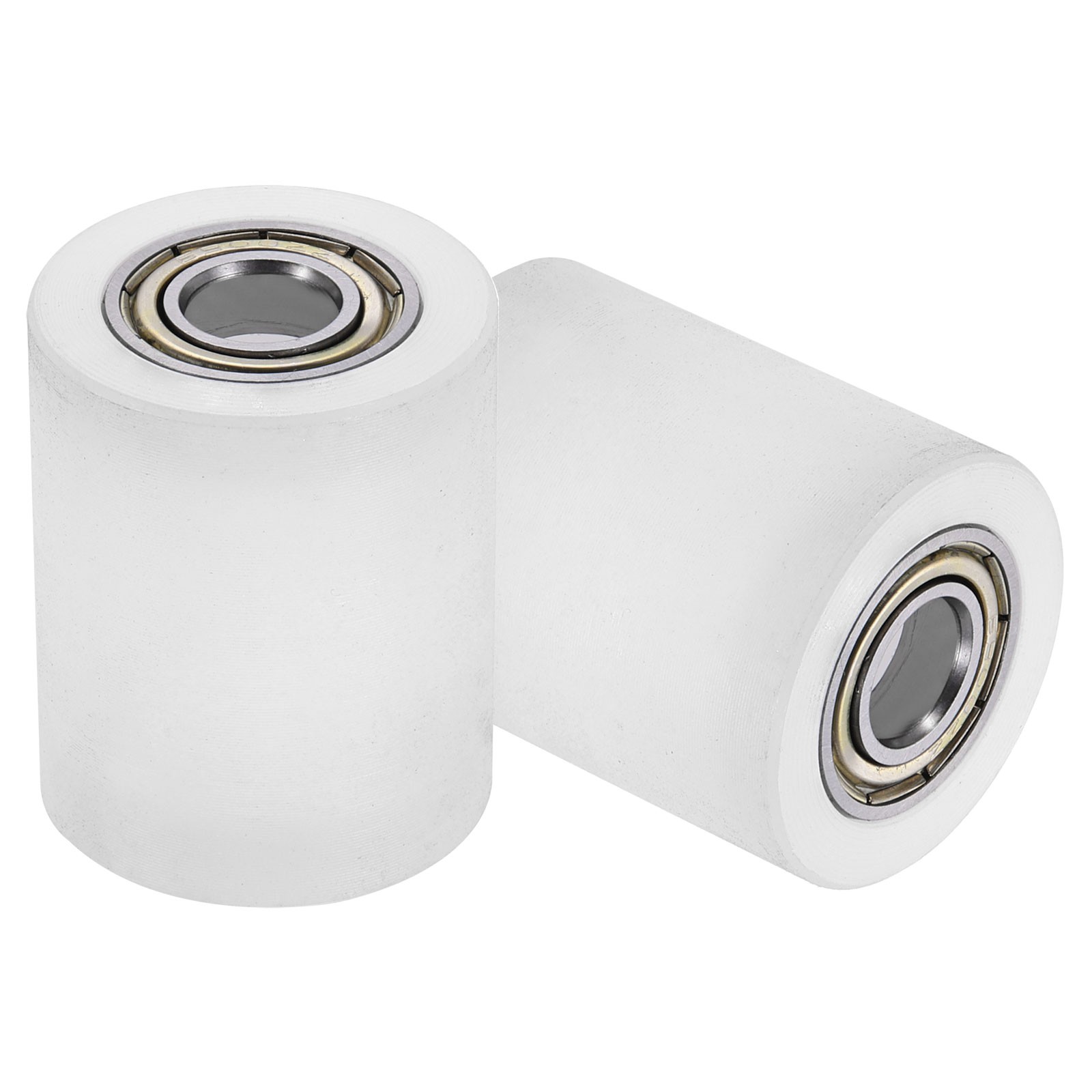 2Pcs Plastic Roller Wheel with Bearing, 3/8″x1-1/4″x1-37/64″ Bearing Pulley