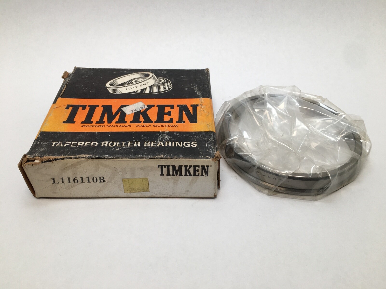 TIMKEN L116110B Flange Taper Roller Bearing Cup / Race 4-9/16″ OD L 116110 B USA