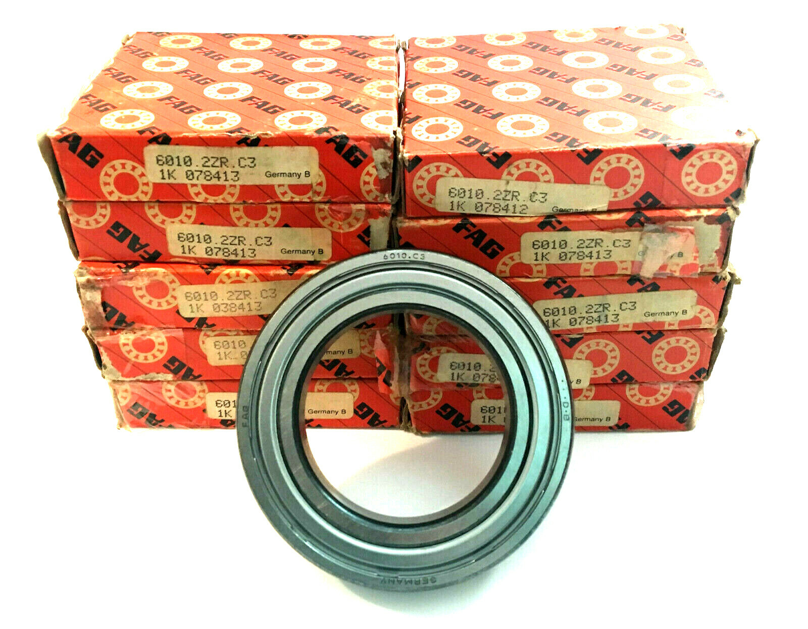 6010 ZZ C3 / 6010.2ZR.C3 FAG Deep Groove Radial Ball Bearing 50x80x16mm