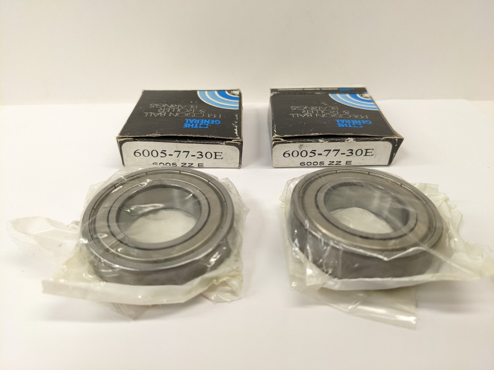 GBC 6005ZZ 6005-77-30E Roller Bearing Both Sides Steel Seal 25x47x12mm-New