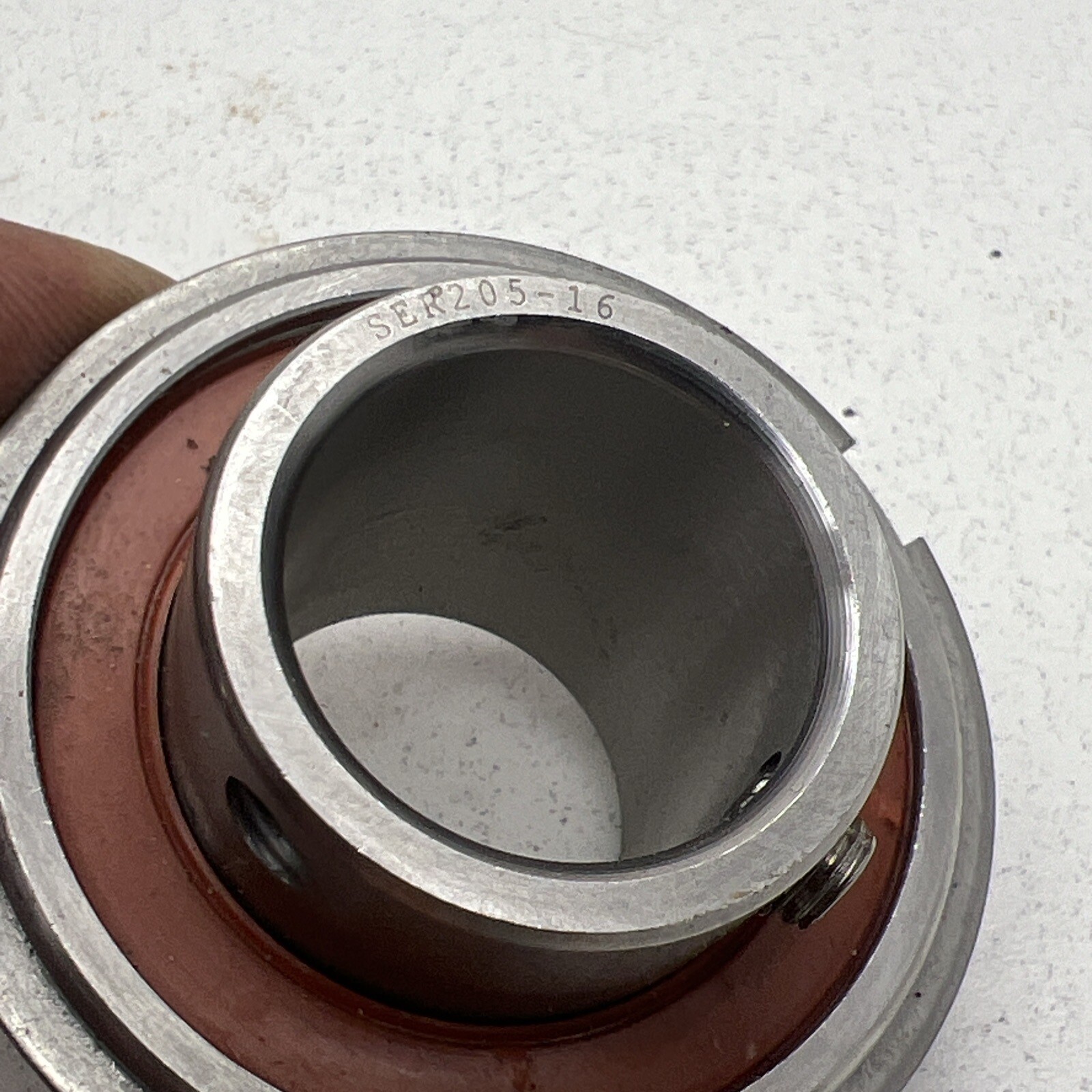 SER205-16 Insert Ball Bearing with Snap Ring 1″ Bore