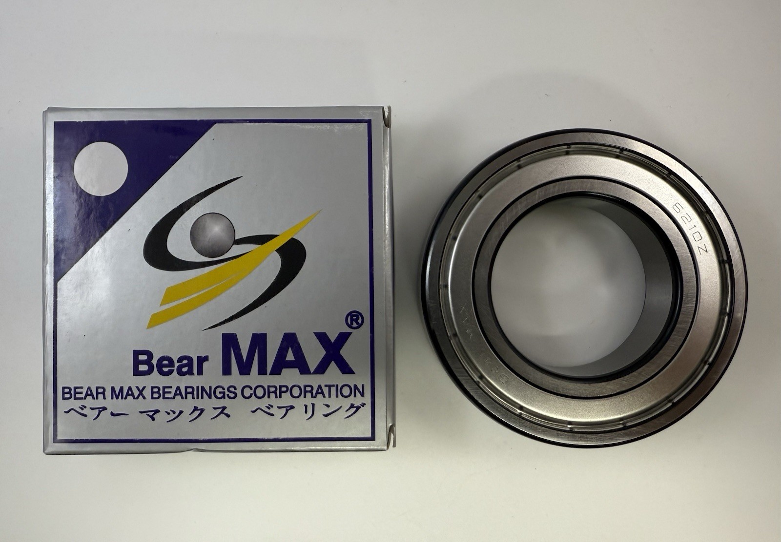 4 pcs BearMAX 6210-ZZ EMQ 50x90x20mm Metal Seal Deep Groove Ball Bearings 6210ZZ