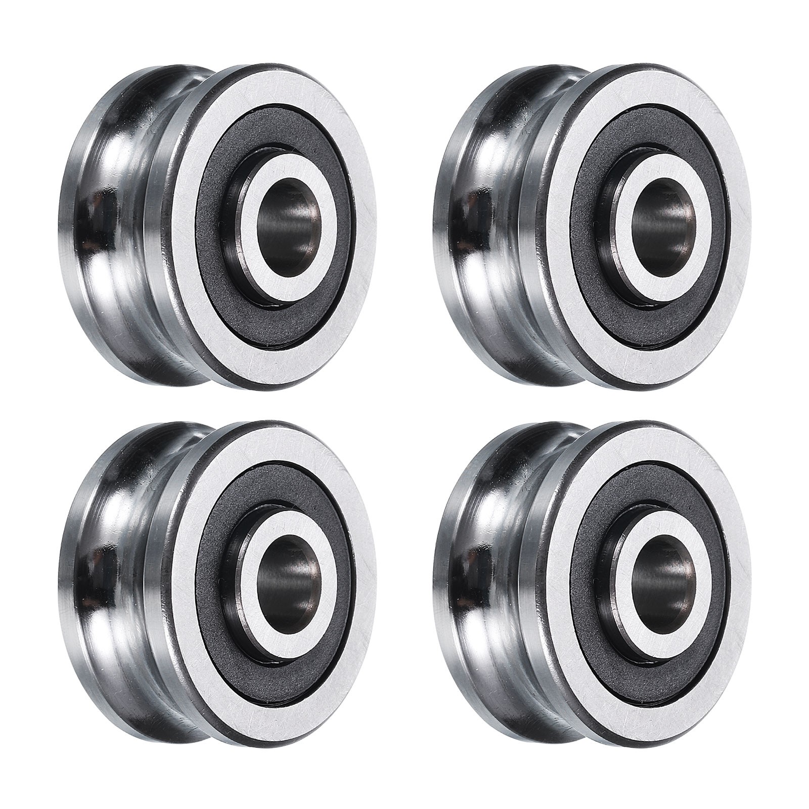 4pcs SG25 U Groove Track Guide Bearing 8x30x14mm U Groove Roller Wheel