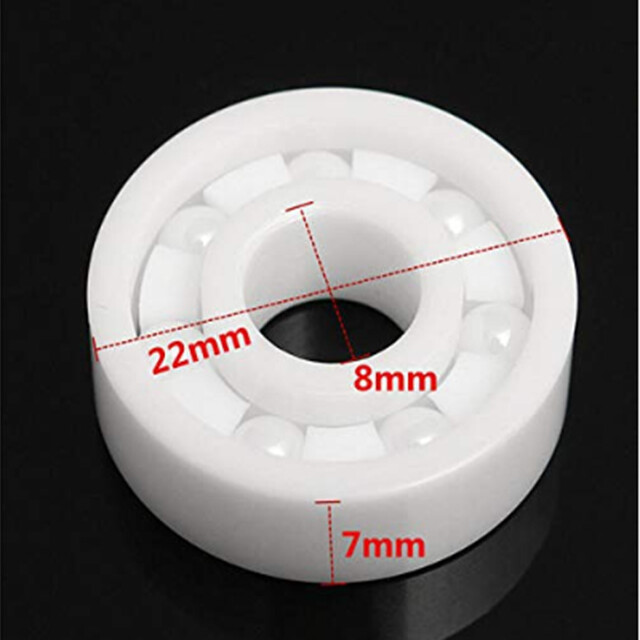 16 PCS Bearings 608 Full Ceramic in box ( ZrO2 Zirconium) for Skating