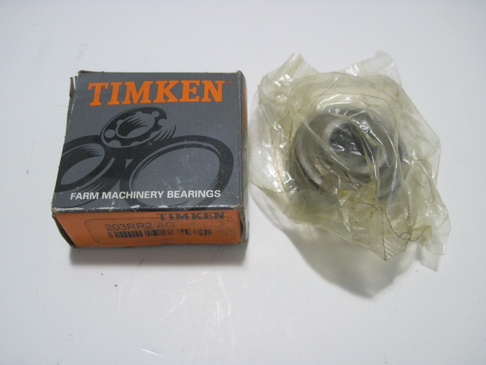 NOS Timken 203RR2 AG Radial Ball Bearing 0.6350″ ID 1.5750″ OD 0.720″ Wide