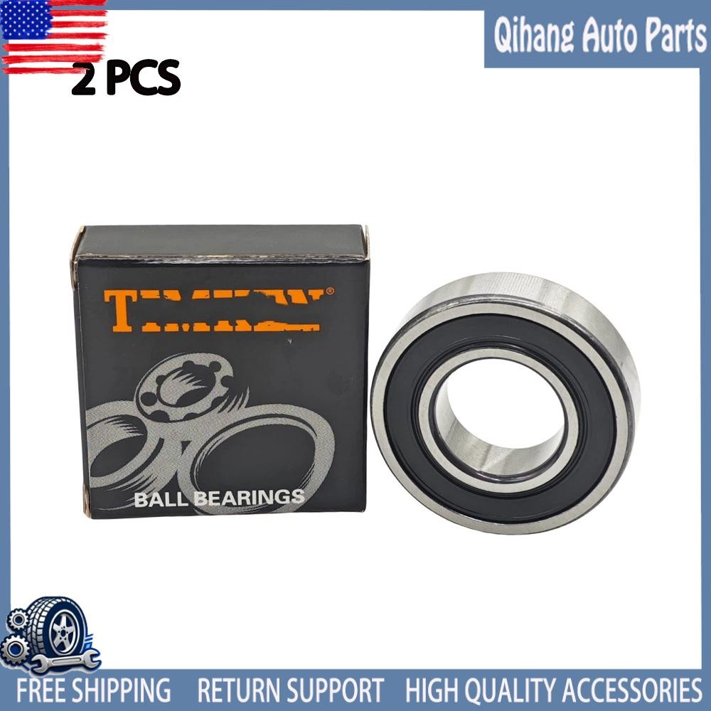 2 PACK Double Rubber Seal Bearings 6205RS For TIMKEN 6205-2RS C3 25X52X15MM