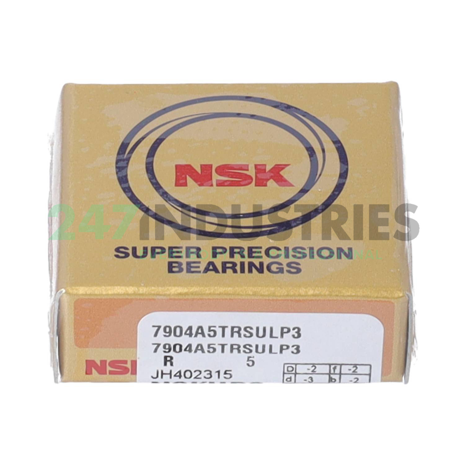 7904A5TRSULP3 NSK 20 x 37 x 9 mm ANGULAR CONT. BALL SINGLE ROW