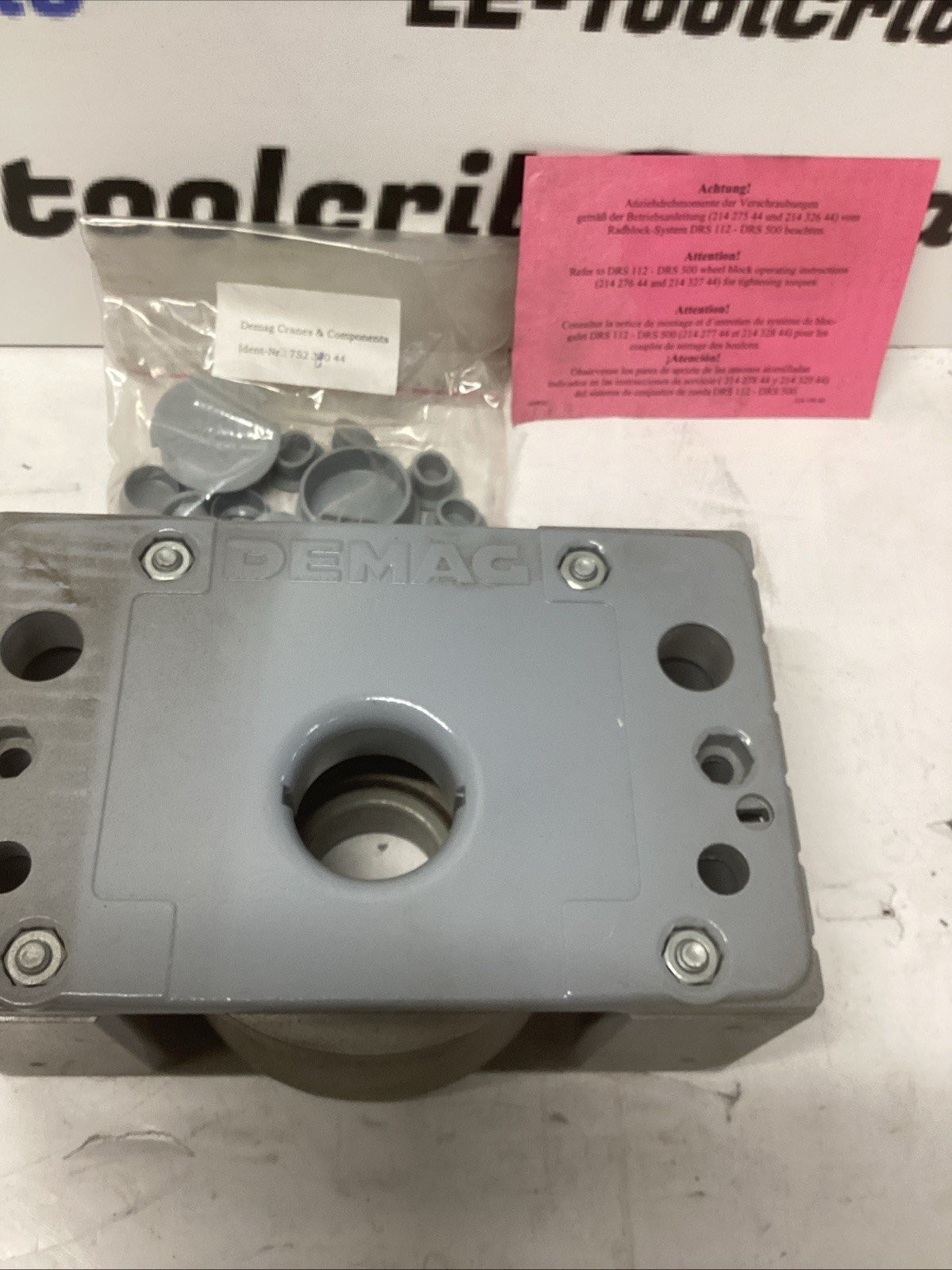 DEMAG CRANES DRS 125-NA-B-0-K-X-X WHEEL BLOCK SYSTEM H-408