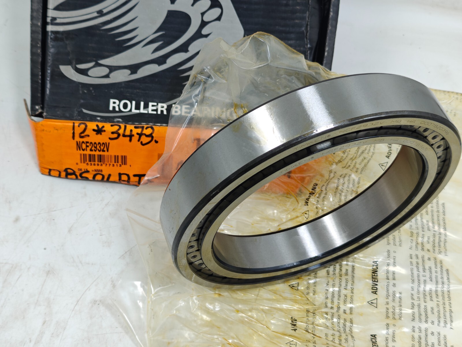 NCF2932V Timken Cylindrical Roller Radial Bearing – Full Complement 160x220x36mm