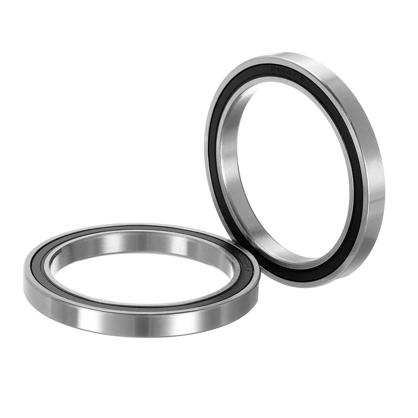 2pcs Deep Groove Ball Bearings 50x65x7mm Chrome Steel Balls Double Sealed ABEC1