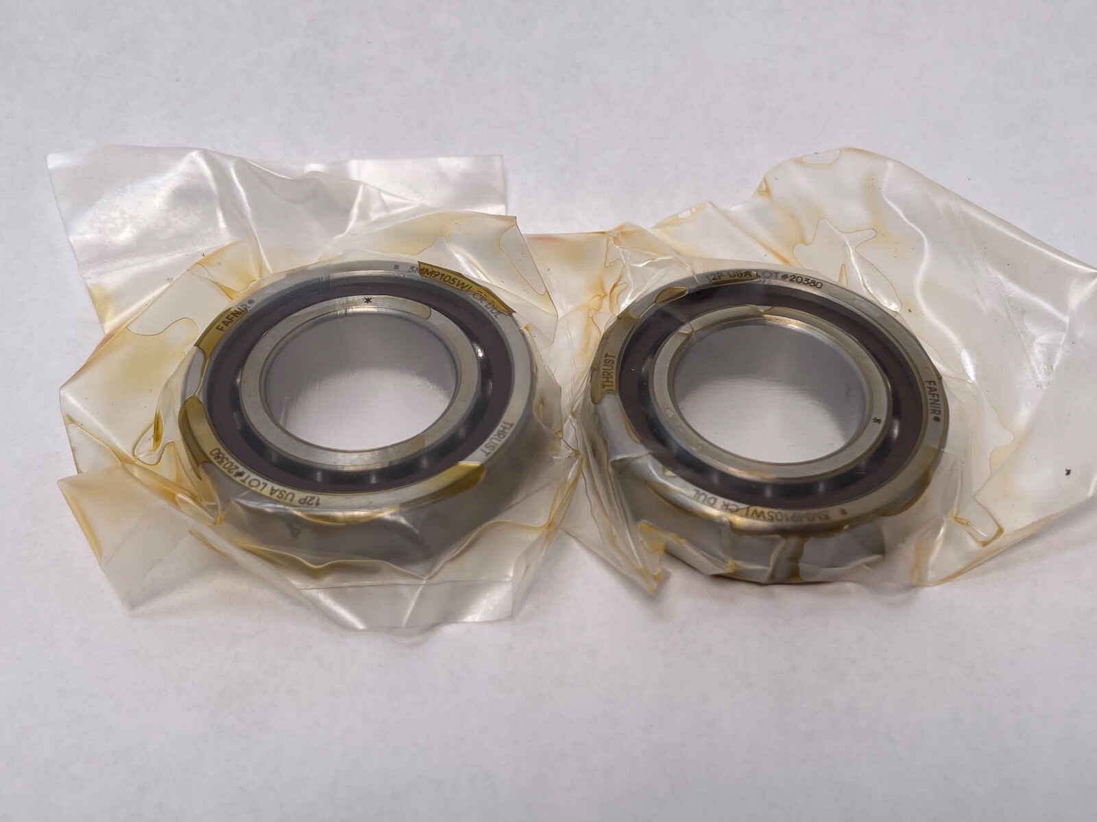 Fafnir 3MM9105WI-DUL Bearing 25x47x12 mm 7005-A 3MM-9105-WI-CR-DUL USA 2 Pcs