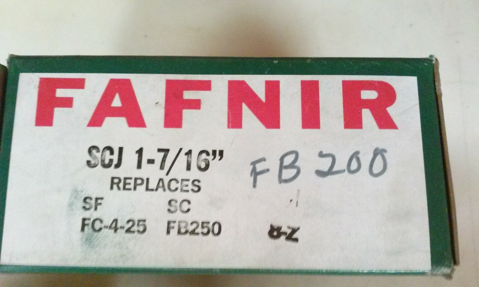 Fafnir SCJ1-7/16 flange block, made in USA.