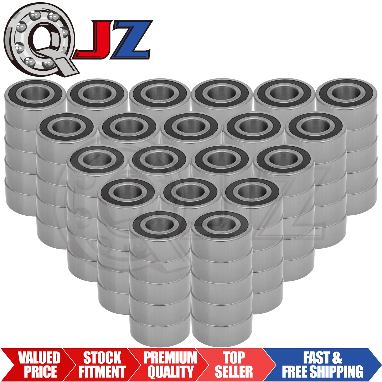 [Qty.100] 5308-2RS Angular Contact Ball Bearing [40mm Bore x 90mm OD x 36.5mm W]