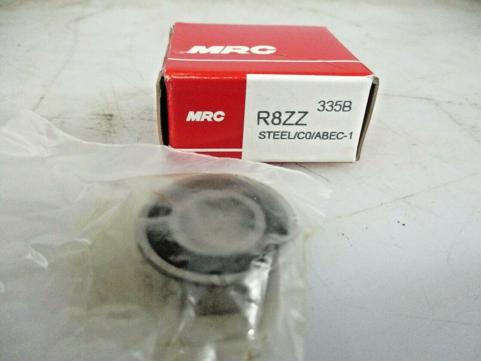 NEW MCR SINGLE ROW RADIAL STEEL BEARING LOT OF 2 R8ZZ