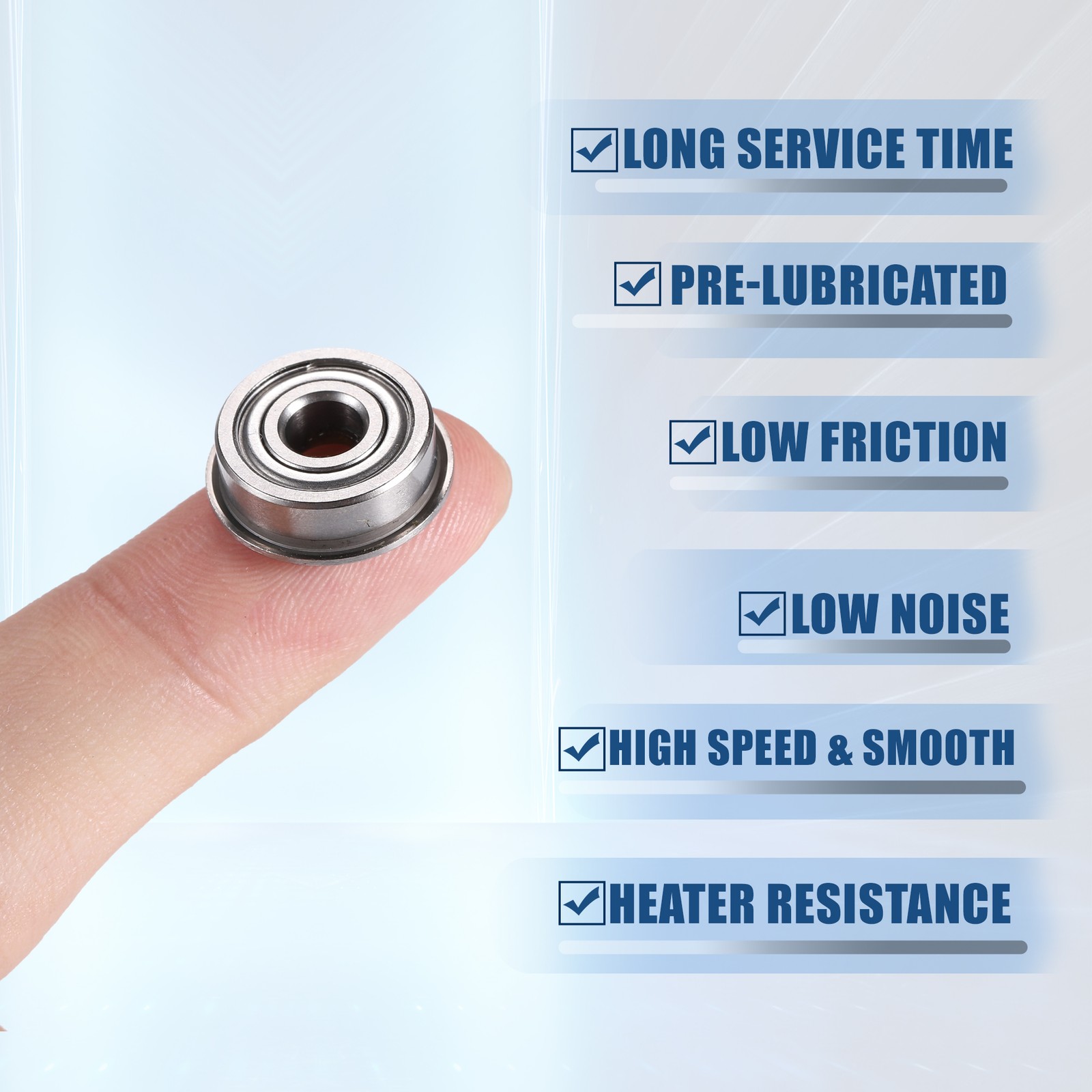 10pcs F605ZZ 5x14x5mm Double Metal Shield Single Row Deep Groove Ball Bearings