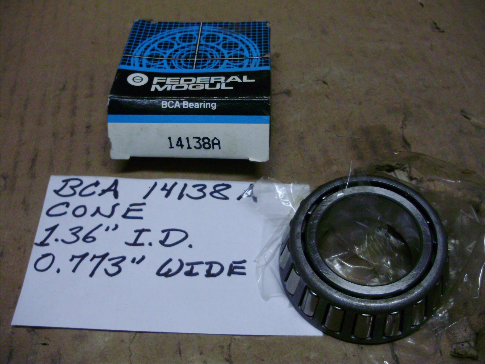 BCA, Federal Mogul, Bower, NDH, Roller Bearings, Cones and Races