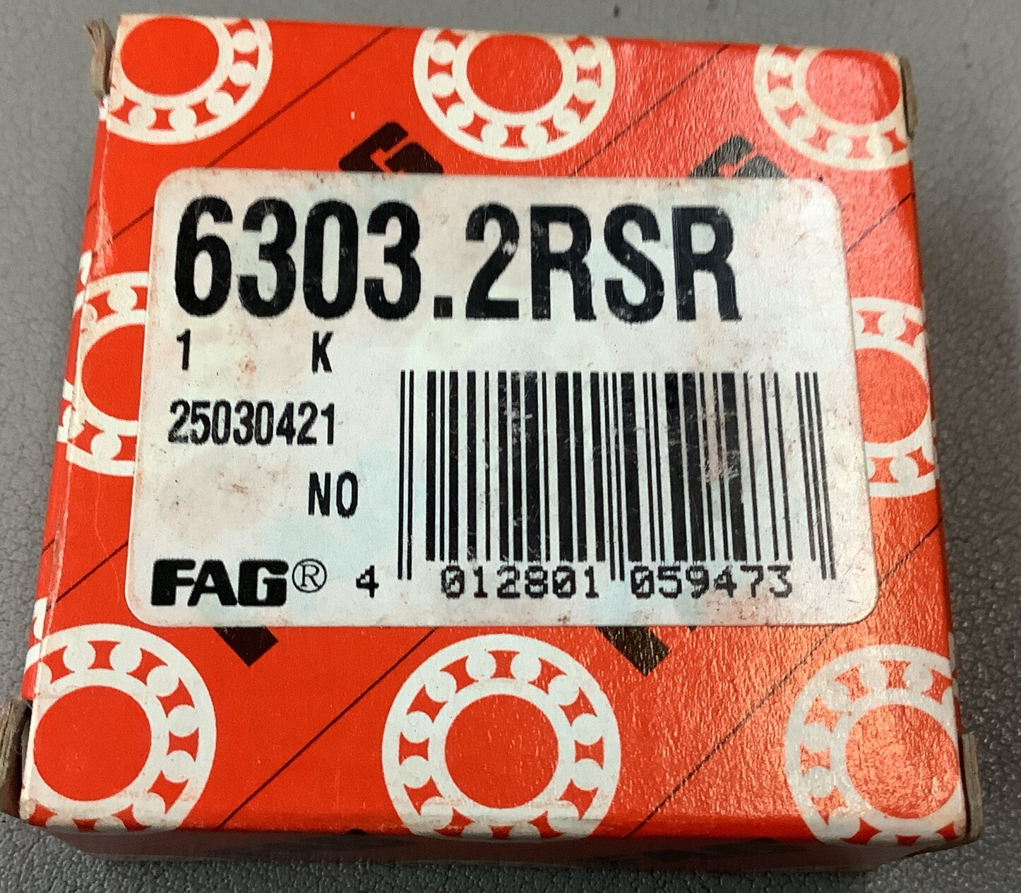 Lot of 4 FAG 6303.2RSR Deep Groove Ball Bearings (B269)