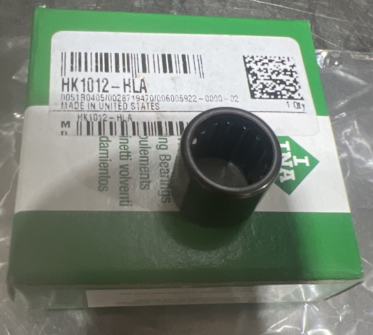 Ina HK1012-HLA Metric Caged Drawn Cup Needle Roller Bearing Nose Surplus