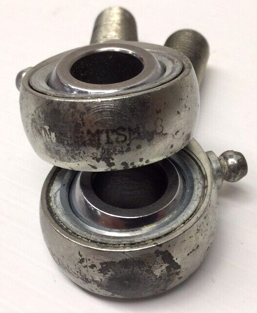 NRE MTSML8 Used Male Rod End 1/2″-20 LH Threads 1/2″ Bore W/Zerk (Pack Of 2)