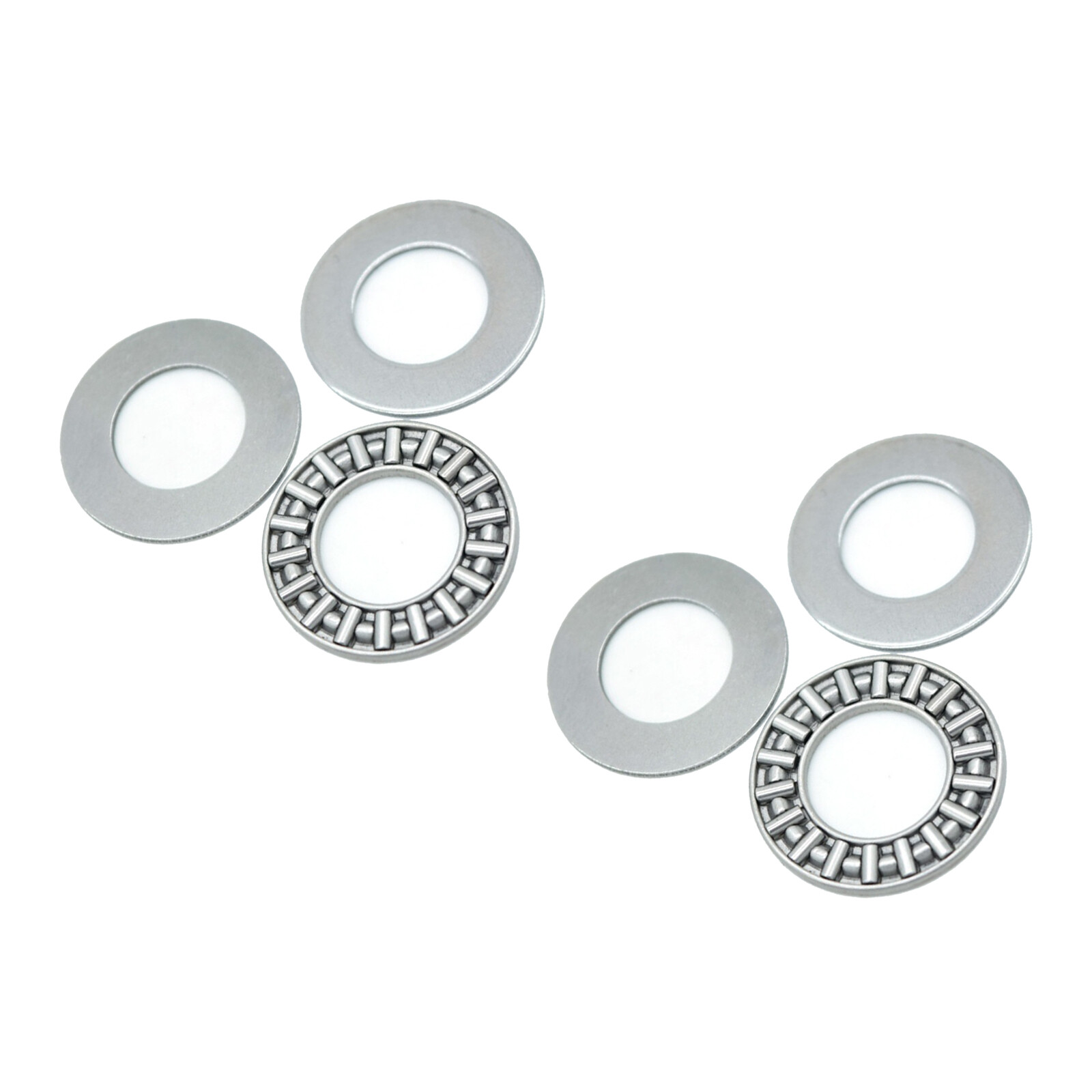 2 Sets AXK2035 Thrust Needle Roller Bearings with Washers, 20Mm Bore, 35Mm OD, 2