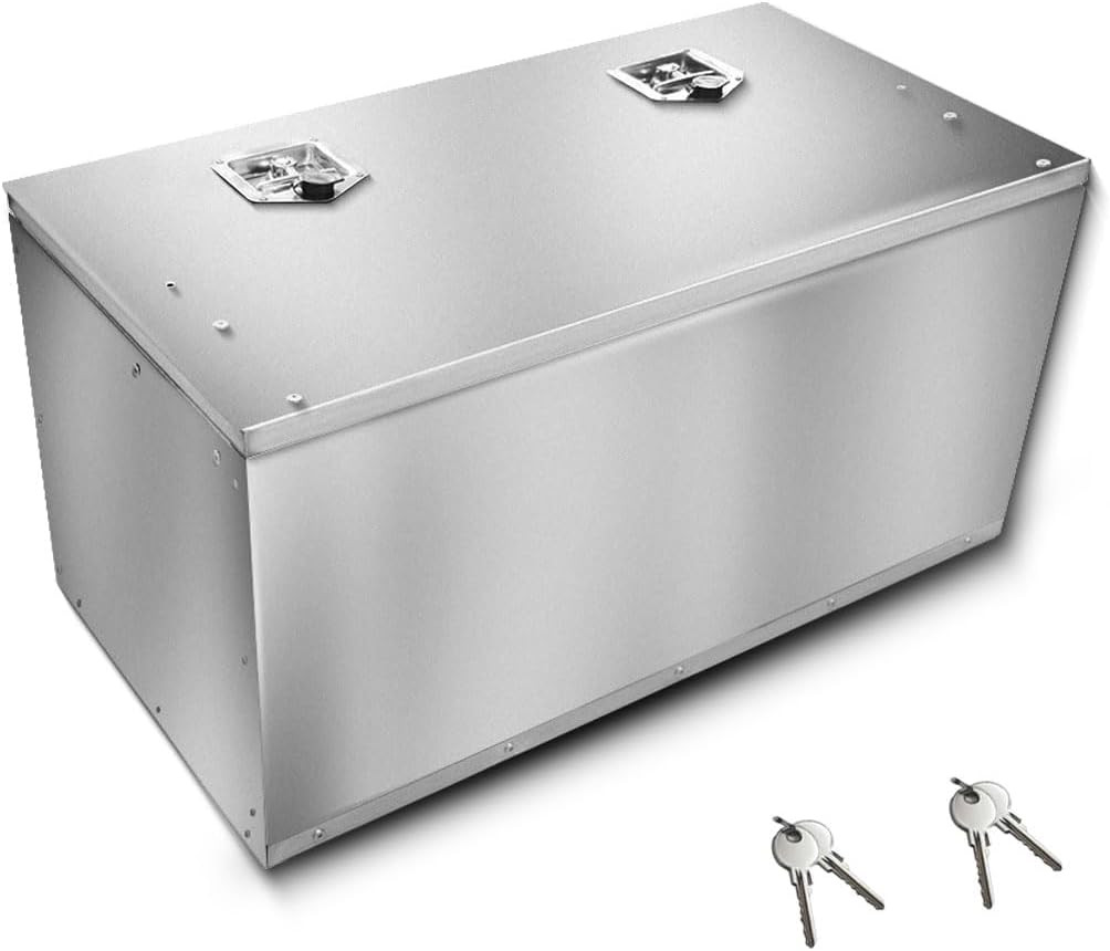 Truck Bed Toolbox, Made of Stainless Steel, Suitable for Pickup Trucks, Rvs, and