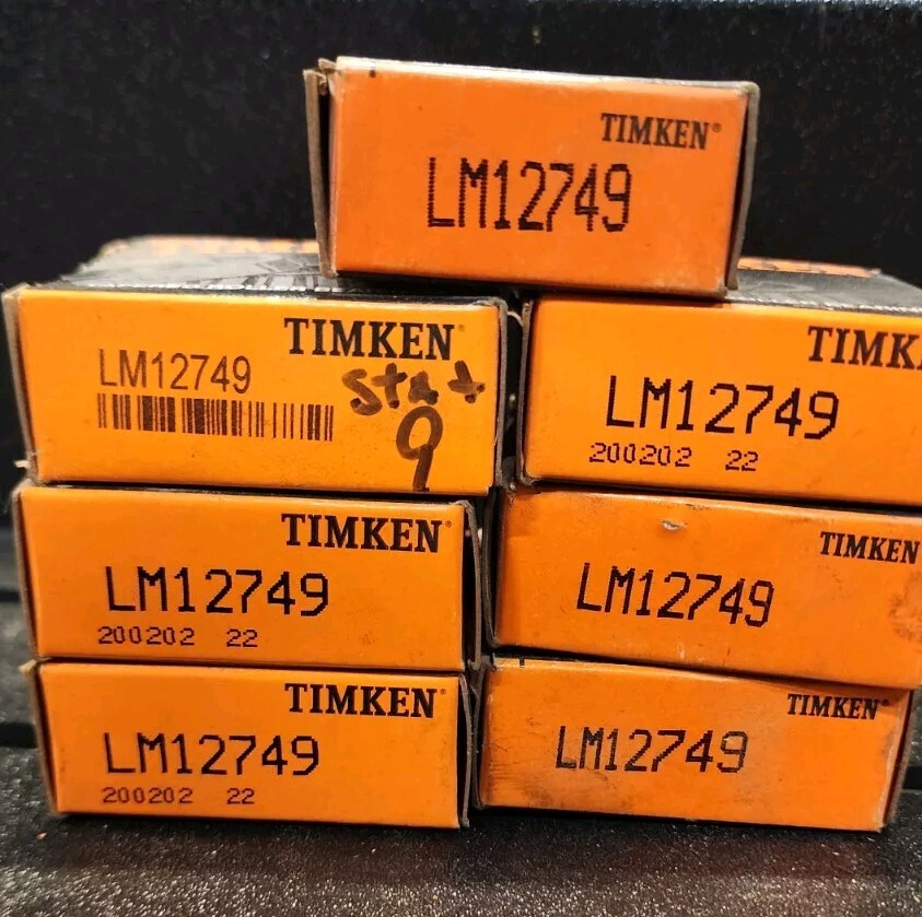 LOT QTY 7 TIMKEN ROLLER BEARING CONES PN LM12749