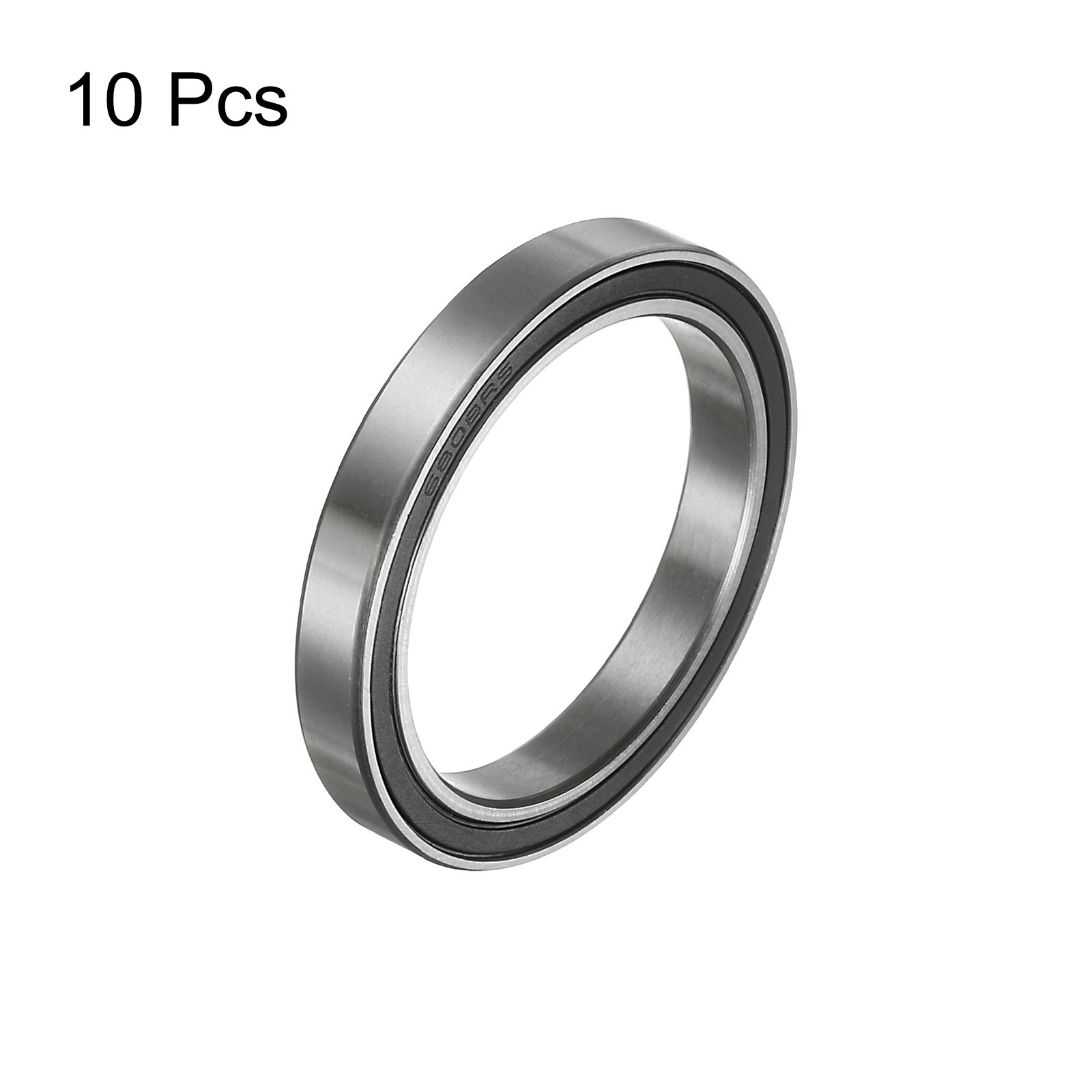 10Pack 6808-2RS Ball Bearings 40mmx52mmx7mm Chrome Steel Double Sealed