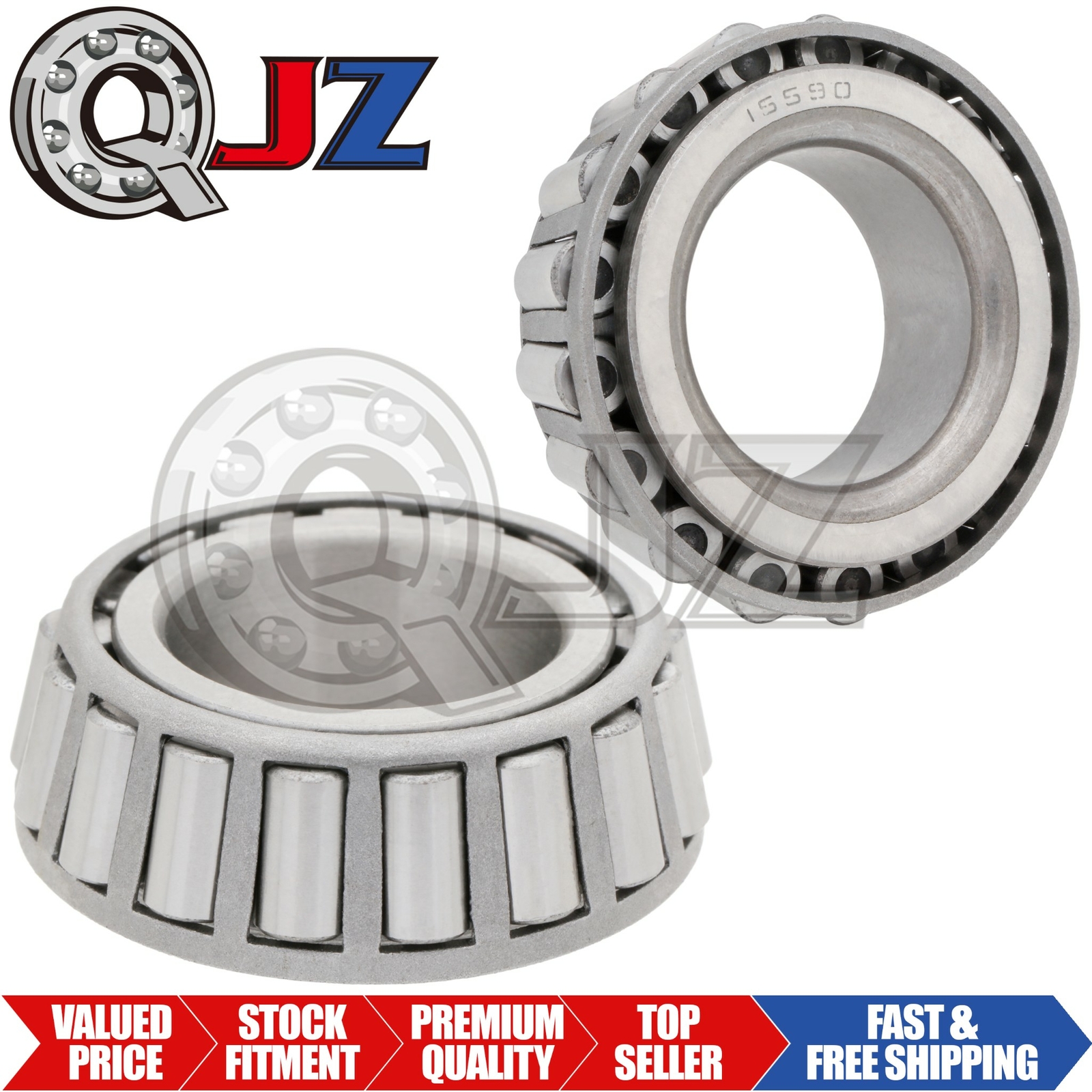 [2-Pack] 15590 Tapered Roller Bearing Inner Cone 1-1/8″ (Bore) x 0.6875″ (Width)