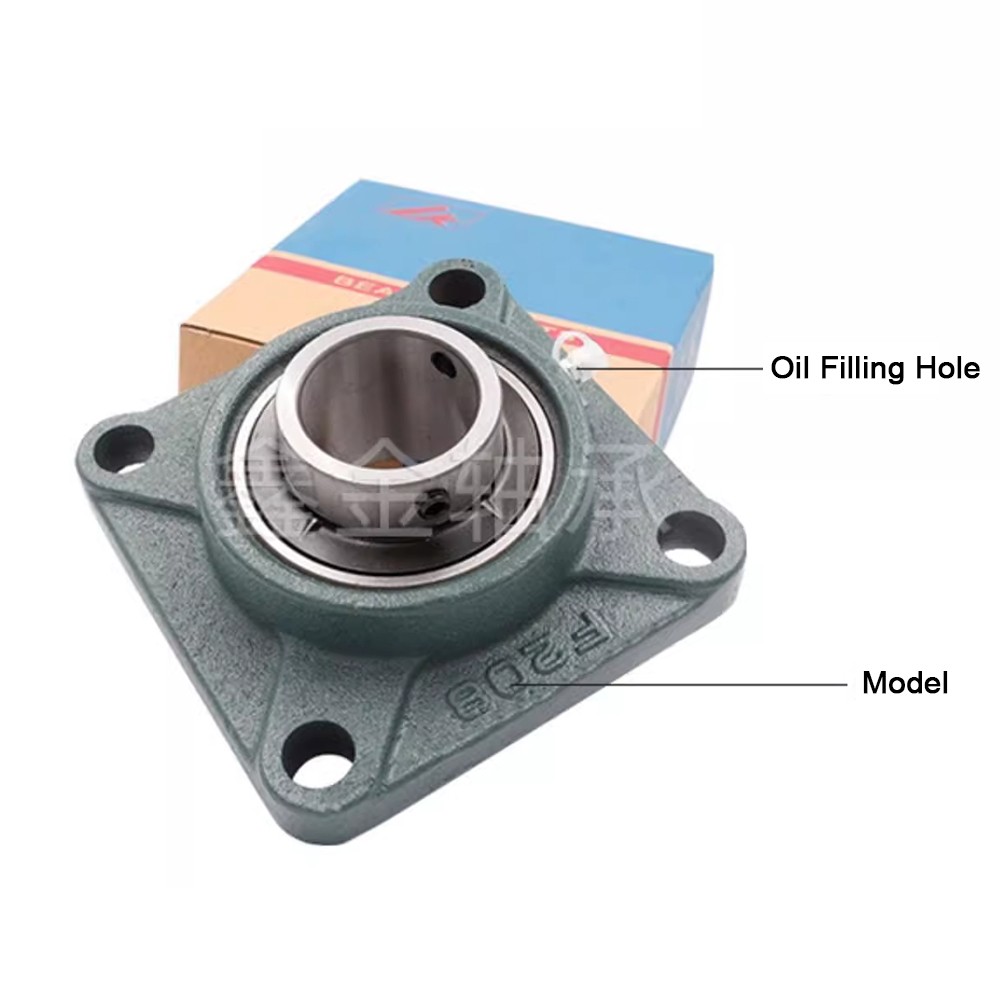 UCF203 to UCF212, Bore 17mm-60mm Self Lube Metric Take Up Unit Housing & Bearing