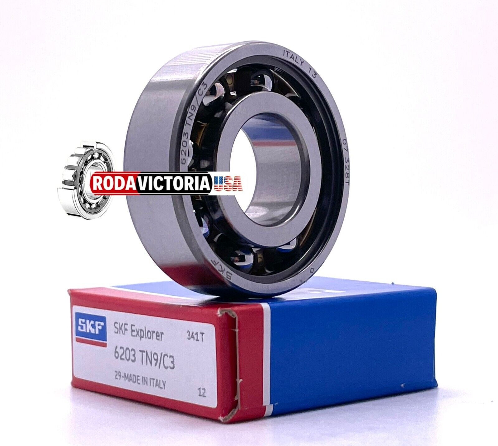 SKF 6203 TN9 C3 Open Deep Groove Ball Bearing with Fibre Cage 17x40x12mm