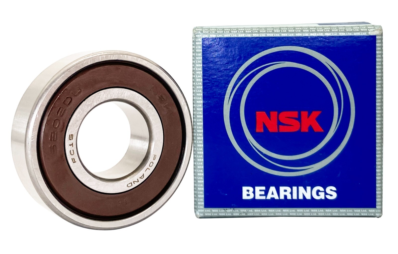 (2 PACK) NSK 6202DDU 15X35X11MM Double Rubber Seal Ball Bearings 6202-2RS 6202RS