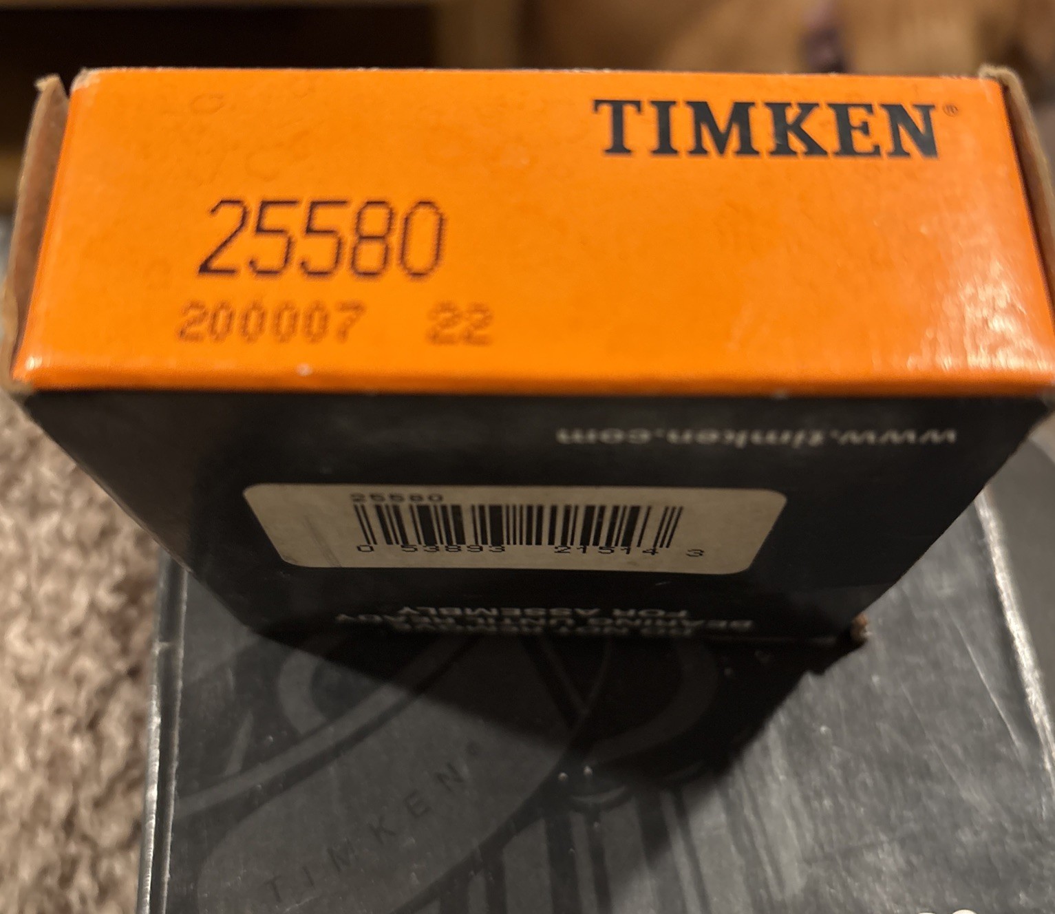 Timken 25580 Tapered Roller Bearing