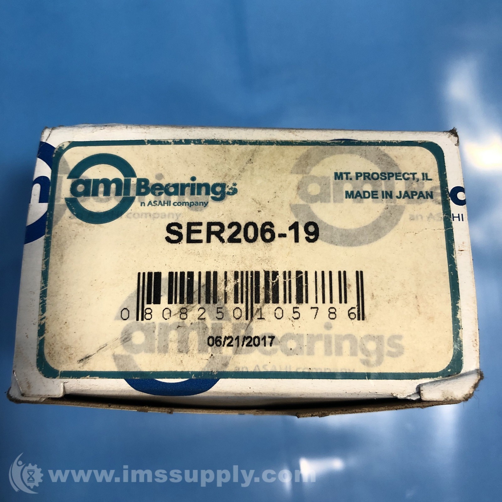 Ami Bearings SER206-19 Ball Insert Bearing with Setscrew Locking FNFP