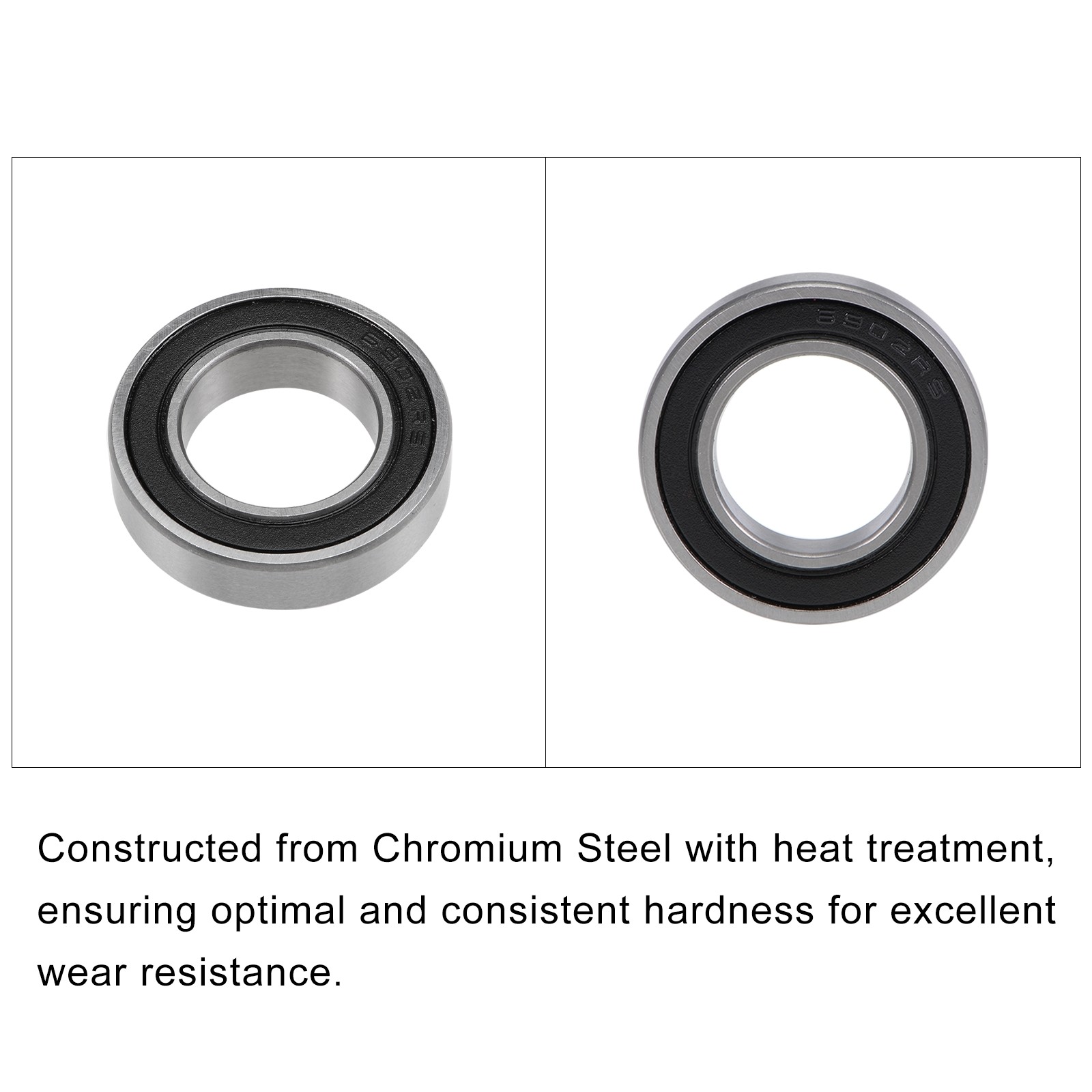 Deep Groove Ball Bearings 16287-2RS 16x28x7mm 2Pcs Chromium Steel Double Sealed