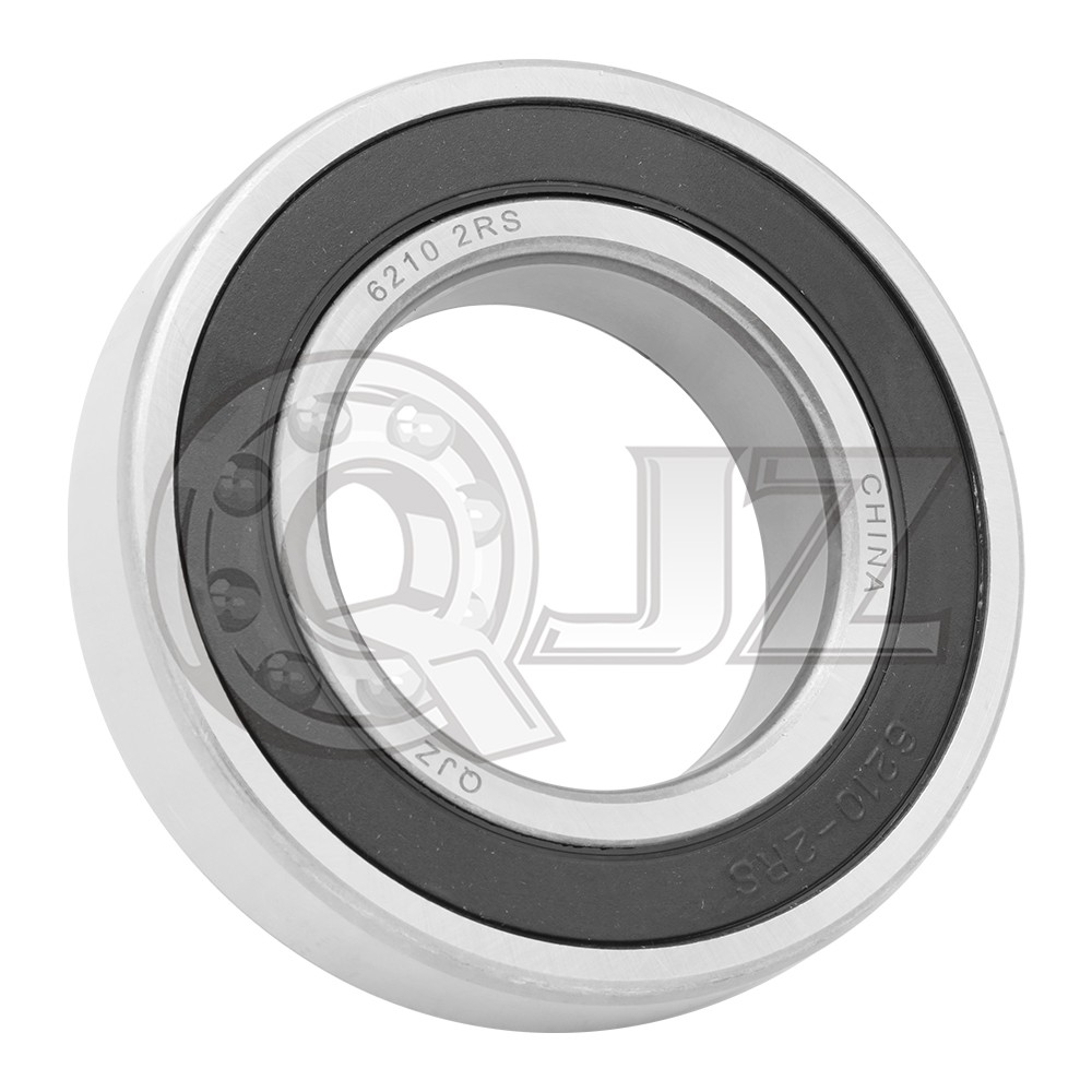 [Qty.8] 6210-2RS Radial/Deep Groove Ball Bearing [50 mm ID x 90 mm OD x 20 mm W]