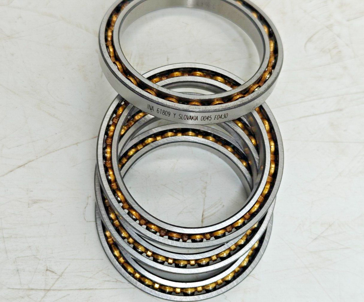 61809-Y / 6809 INA Single Row Ball Bearing 45x58x7mm INA 61809 Y LOT OF 4