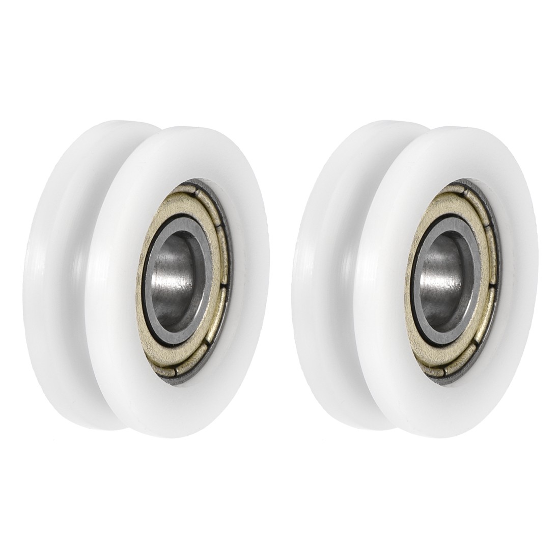 U Groove Ball Bearings 6x21x7mm Double Shielded (GCr15) Bearings 2pcs