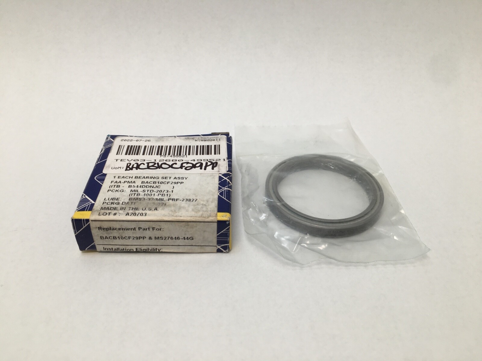 RBC BACB10CF29PP Bearing Sealed 1.8125×2.2500×0.2810″ BACB 10CF 29PP USA