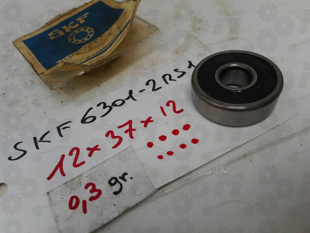 Skf 6301 2RS1 1 Crown Ball Rigid Radial Bearing Size Ø 12x37x12 mm