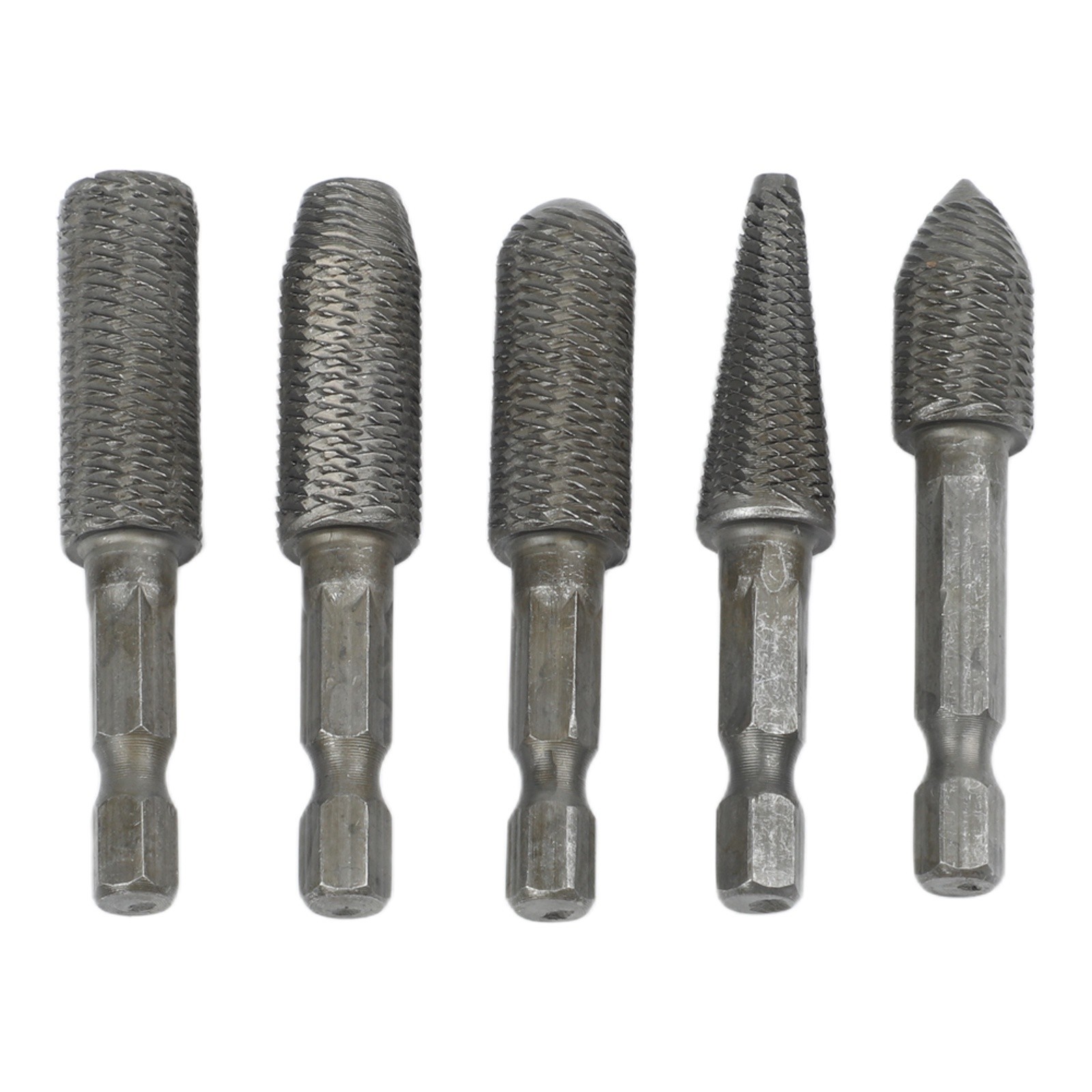Electric Rotary File Set 5 Pieces for Filing and Grinding Steel Materials