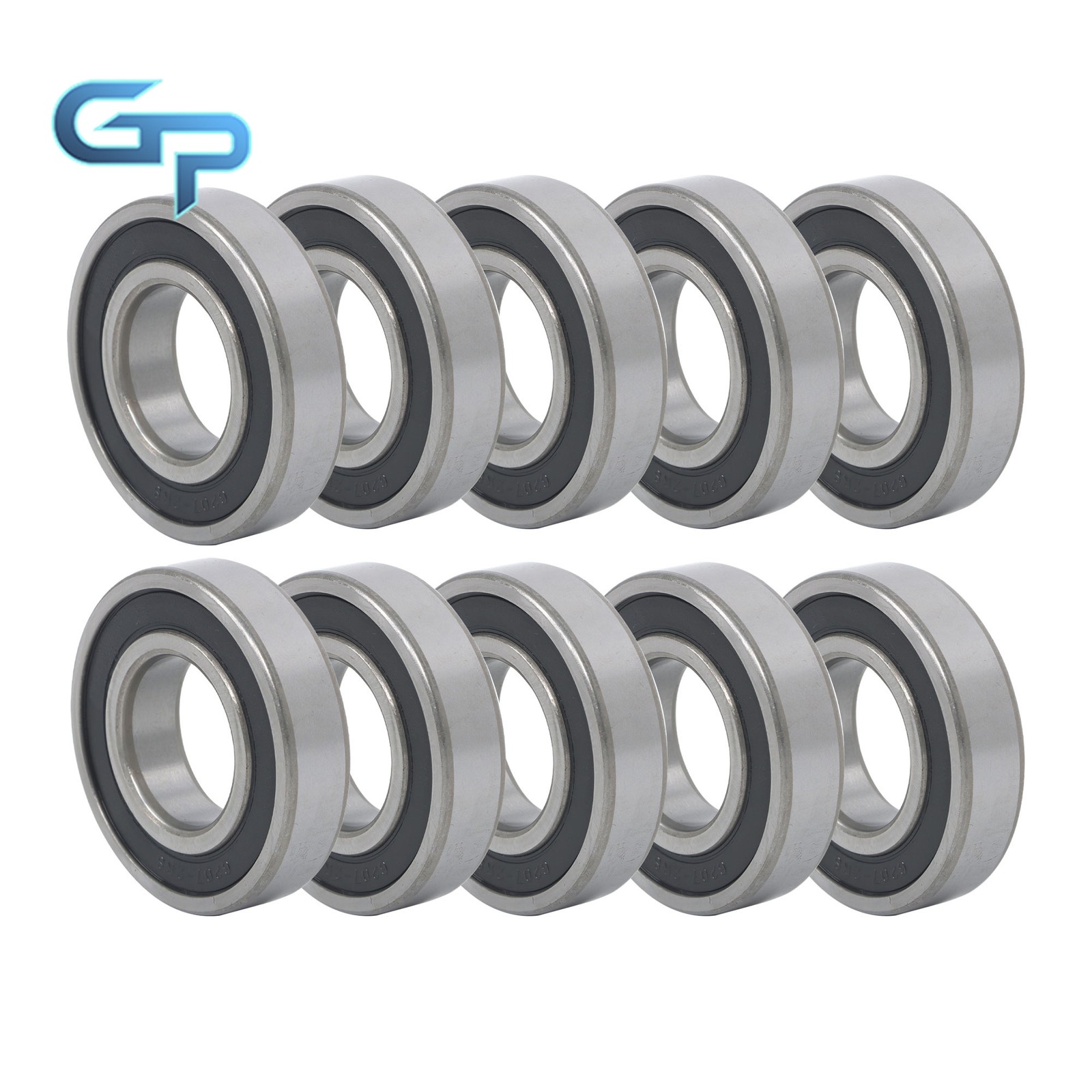 6207-2RS Deep Groove Ball Bearings 10Pack 35x72x17mm Set