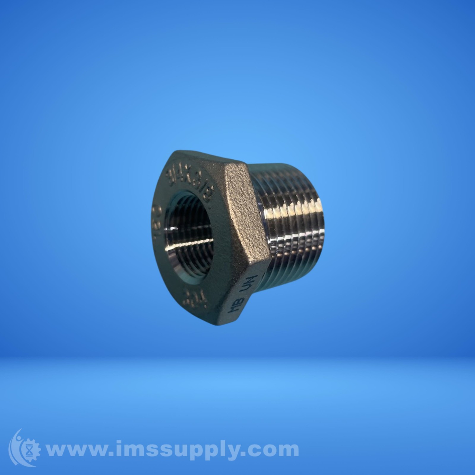 Malleable Iron Pipe Fitting, 3/4 x 3/8 Inch Hex Bushing FNIP