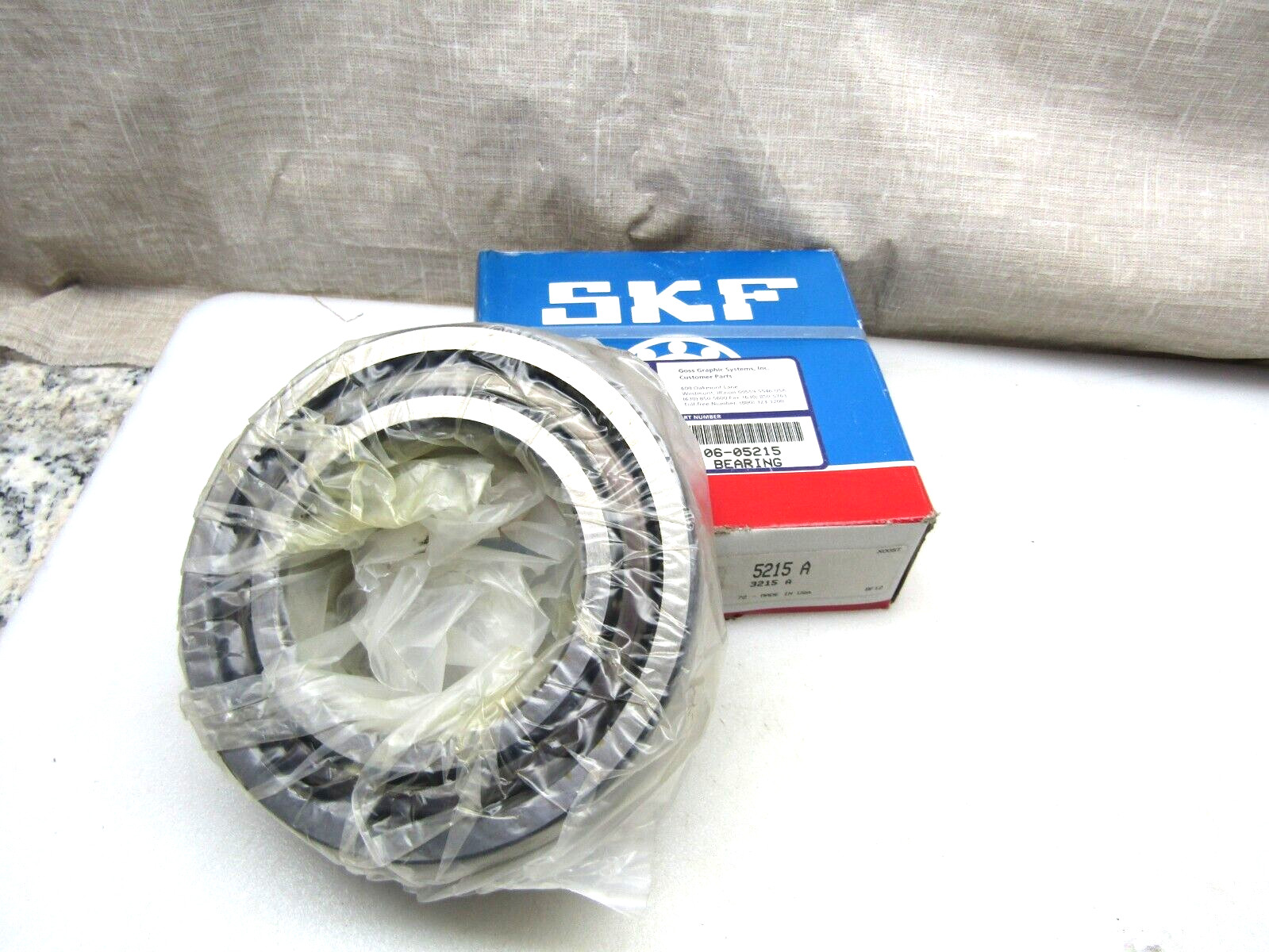 SKF 5215A 75mm X 130mm X 1-5/8″ Angular Contact Bearing Made in USA