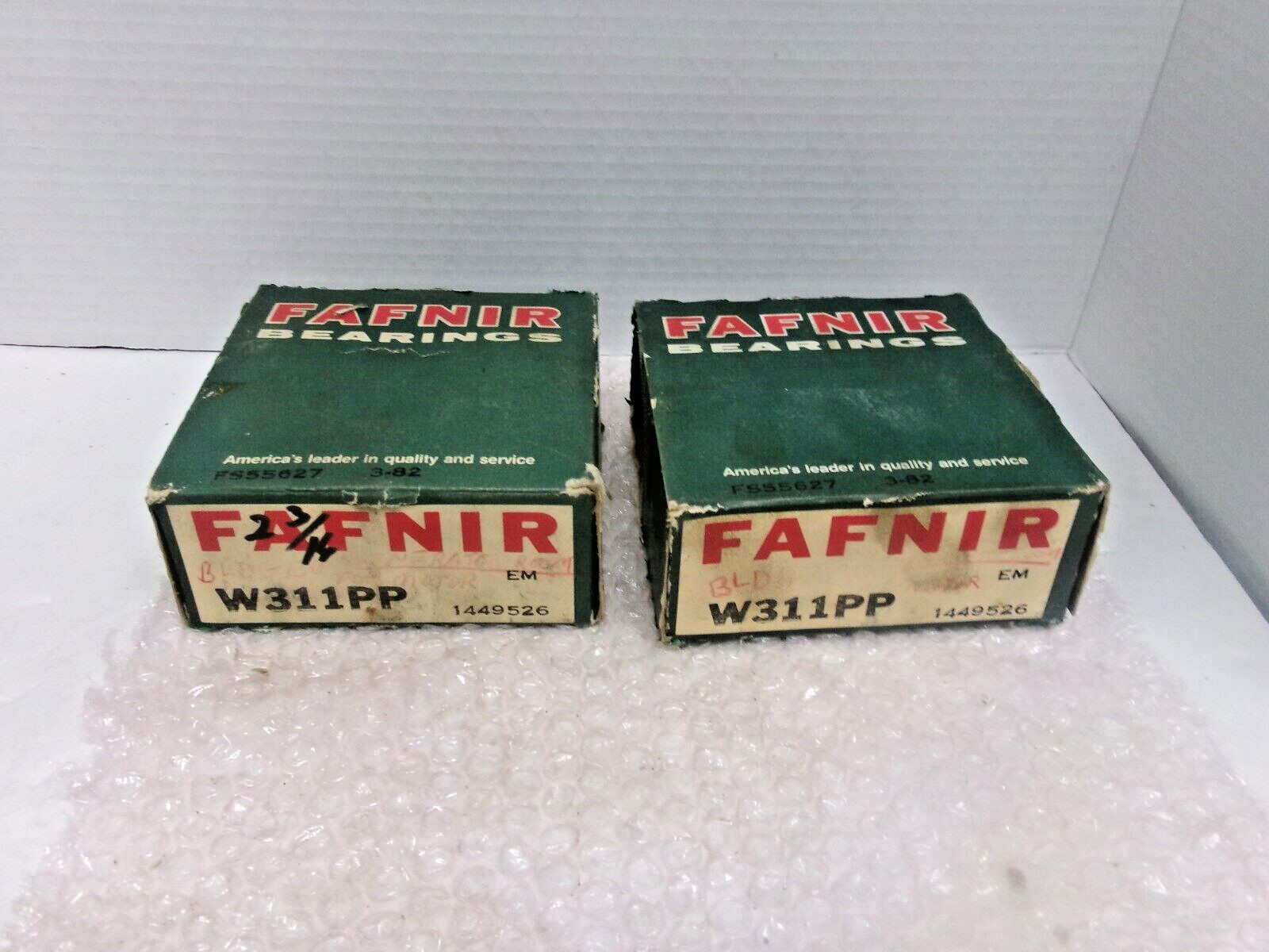 FAFNIR BEARING # W311PP, 2-3/16” (NEW)