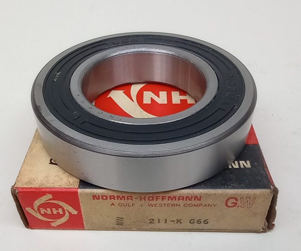 Norma Hoffmann 211-K G66 Ball Bearing Deep Groove 55X100X21mm Single Sealed