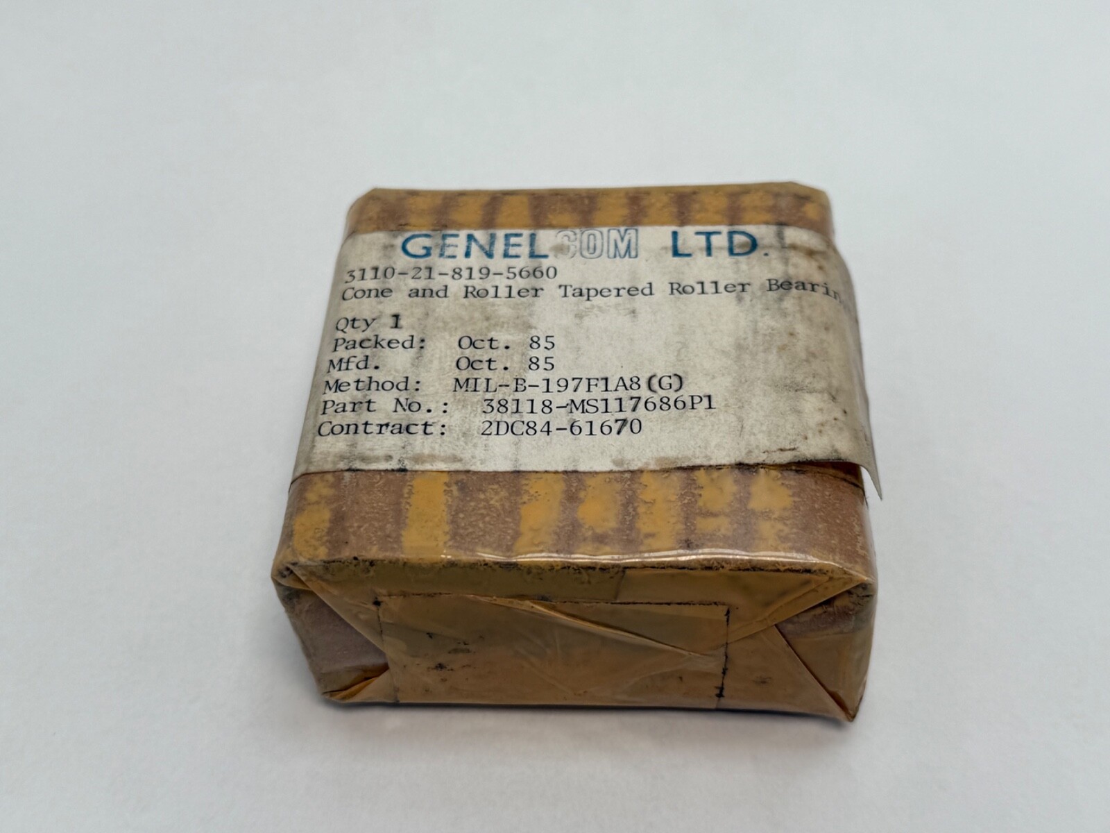 Timken 16579/16522 Taper Roller Bearing Cone & Cup Class 3 1-1/4″ ID 2-11/16″ OD