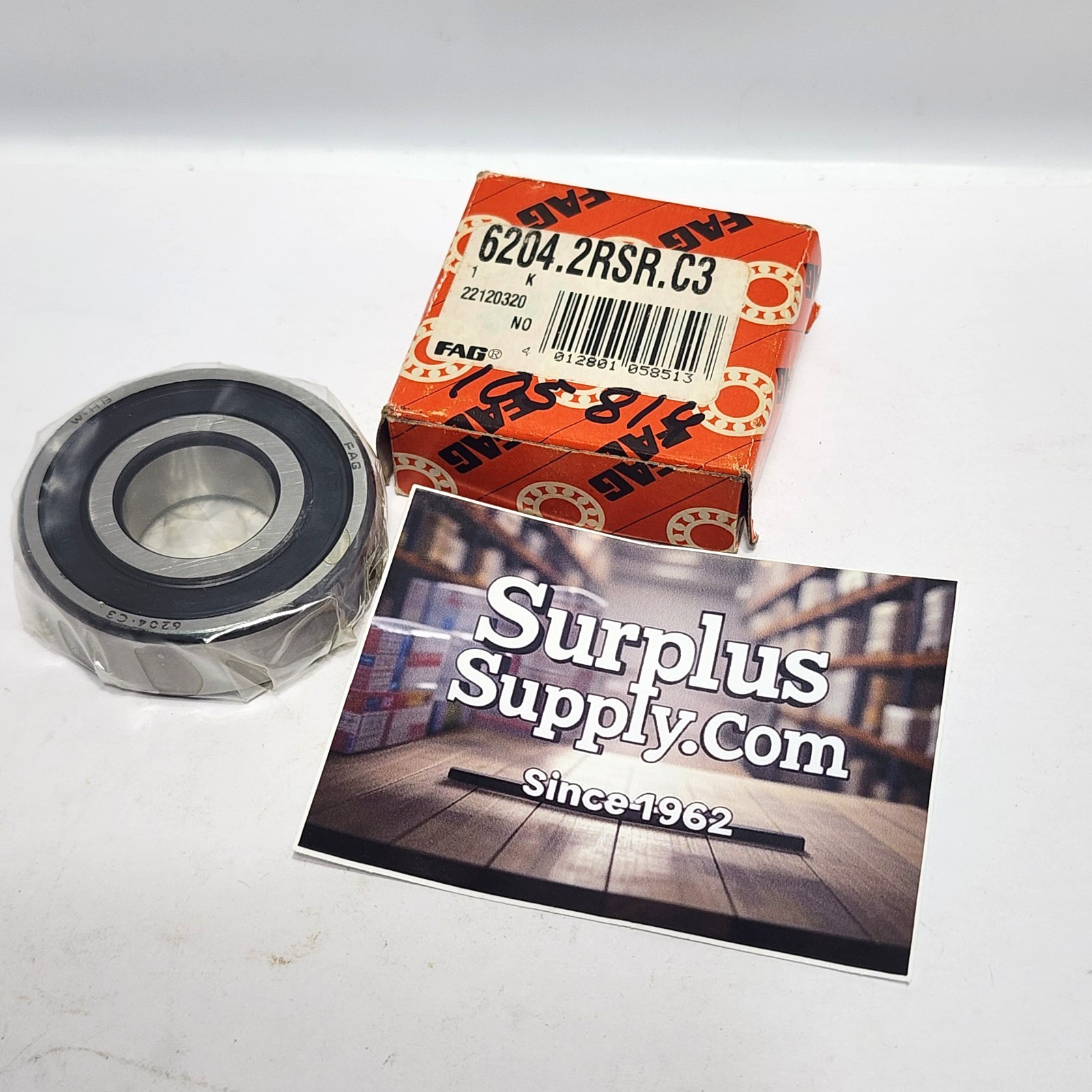 6204 2RS C3 / 6204 2RS JEM / 6204 2RSR C3 FAG 20x47x14mm