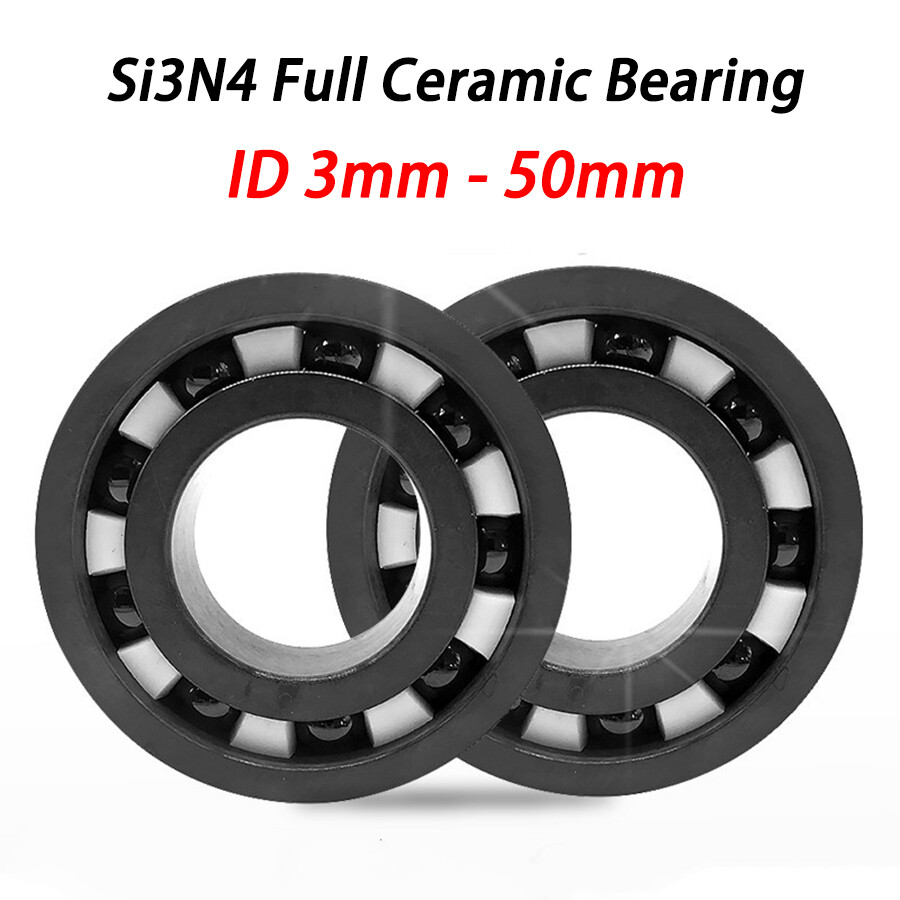 ID 3-50mm Si3N4 Silicon Nitride Full Ceramic Ball Bearings With Cage Insulation